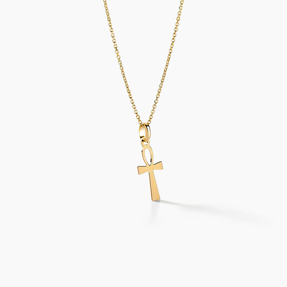 Pendentif Basilissa Croix De Vie Or Jaune - Pendentifs Famille | Marc Orian