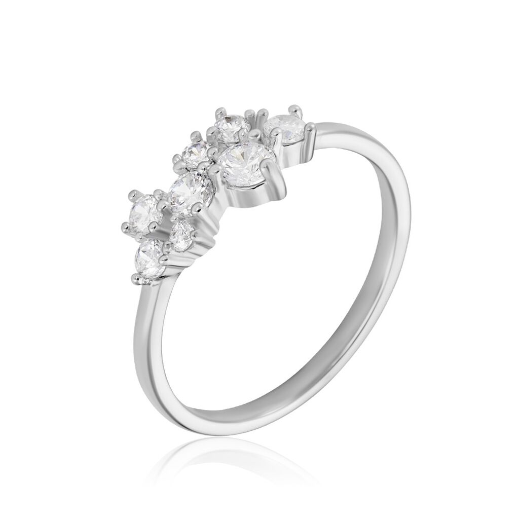 Bague Eden Argent Blanc Oxyde De Zirconium - Bagues avec pierre Femme | Marc Orian