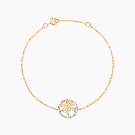 Bracelet Eleone Or Jaune Diamant - Bracelets cha&icirc;nes Femme | Marc Orian