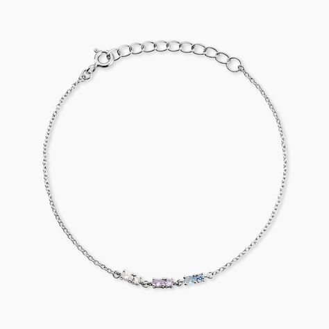 Bracelet Dion Argent Blanc Oxyde De Zirconium - Bracelets fantaisie Femme | Marc Orian