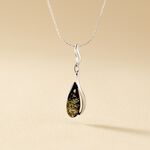 Collier Argent Blanc Odilon Ambre - Colliers avec pierres Femme | Marc Orian