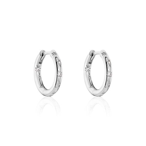 Créoles Selkis Oxydes De Zirconium - Boucles d'oreilles Créoles Femme | Marc Orian