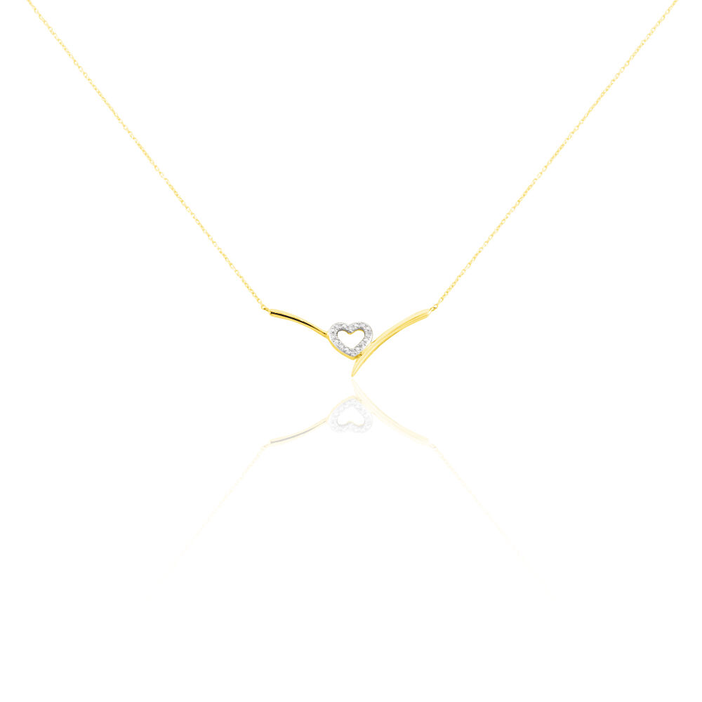 Collier Ilsabe Or Jaune Diamant - Colliers avec pierres Femme | Marc Orian