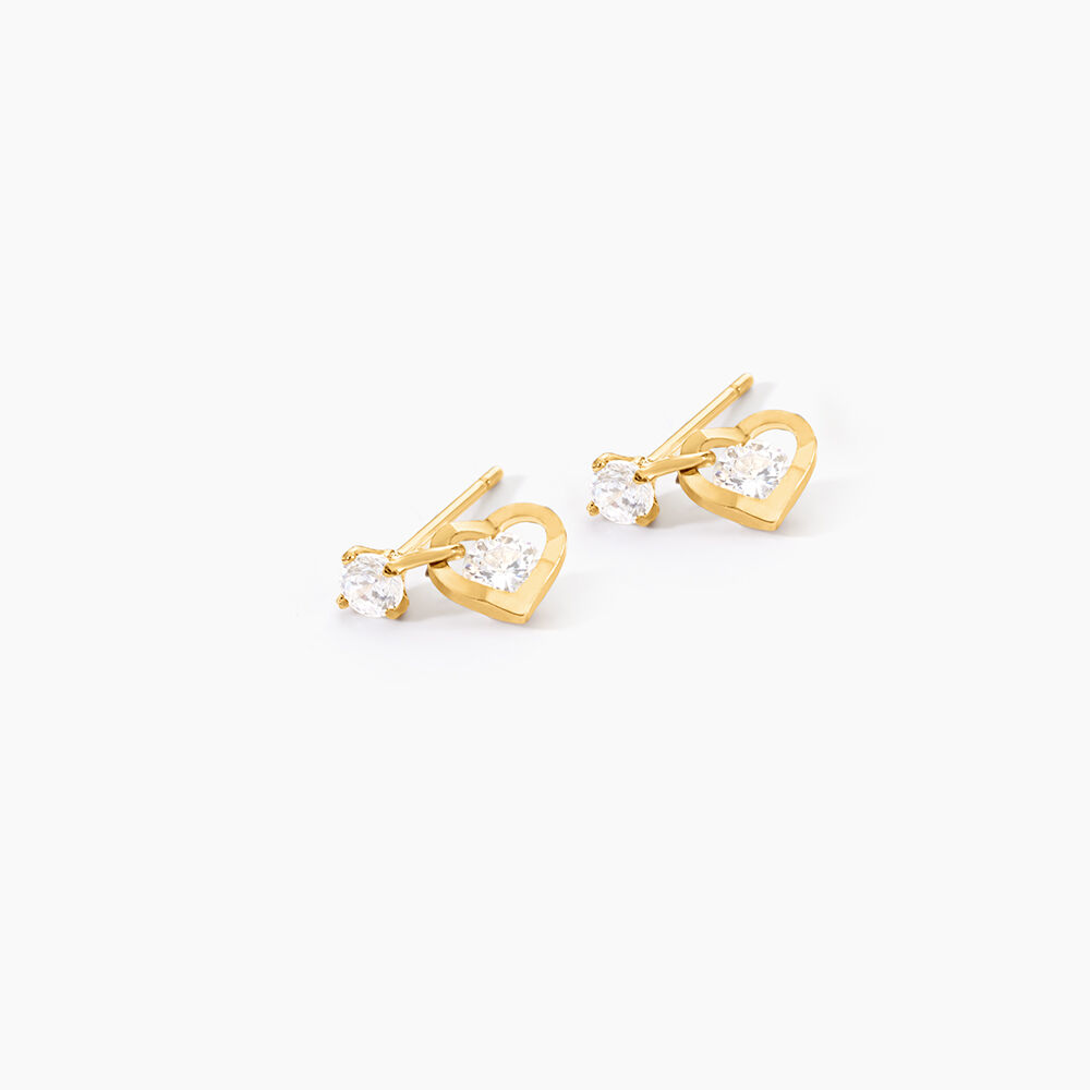 Boucles D'oreilles Pendantes Ludyvine Or Jaune Oxyde De Zirconium - Pendantes Femme | Marc Orian