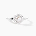 Bague Argent Blanc Suada Perle De Culture Oxyde De Zirconium - Bijoux fantaisie Femme | Marc Orian
