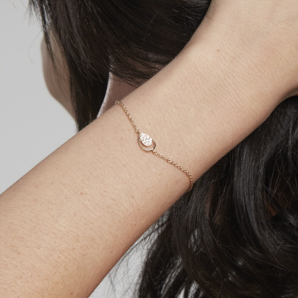 Bracelet Mahalya Plaqué Or Jaune Oxyde De Zirconium - Bracelets chaînes Femme | Marc Orian