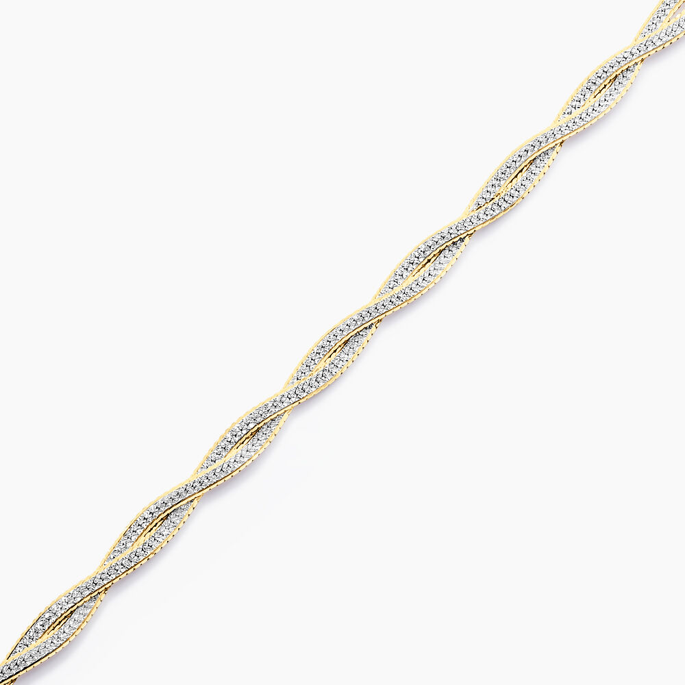 Bracelet Anaiz Argent Bicolore - Bracelets mailles Femme | Marc Orian