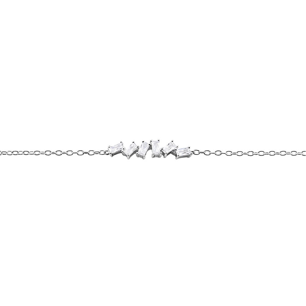 Bracelet Adonia Argent Blanc Oxyde De Zirconium - Bracelets fantaisie Femme | Marc Orian