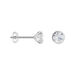 Boucles D'oreilles Pendantes Abha Argent Blanc Oxyde De Zirconium - Puces Femme | Marc Orian