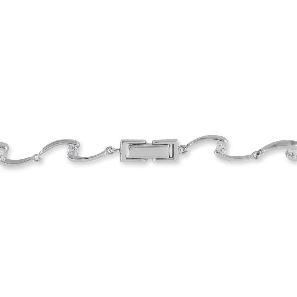 Bracelet Ezia Argent Blanc Oxyde De Zirconium - Bracelets chaînes Femme | Marc Orian