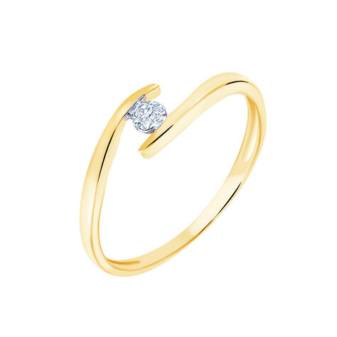 Bague Nolah Or Jaune Diamant - Bagues Solitaire Femme | Marc Orian