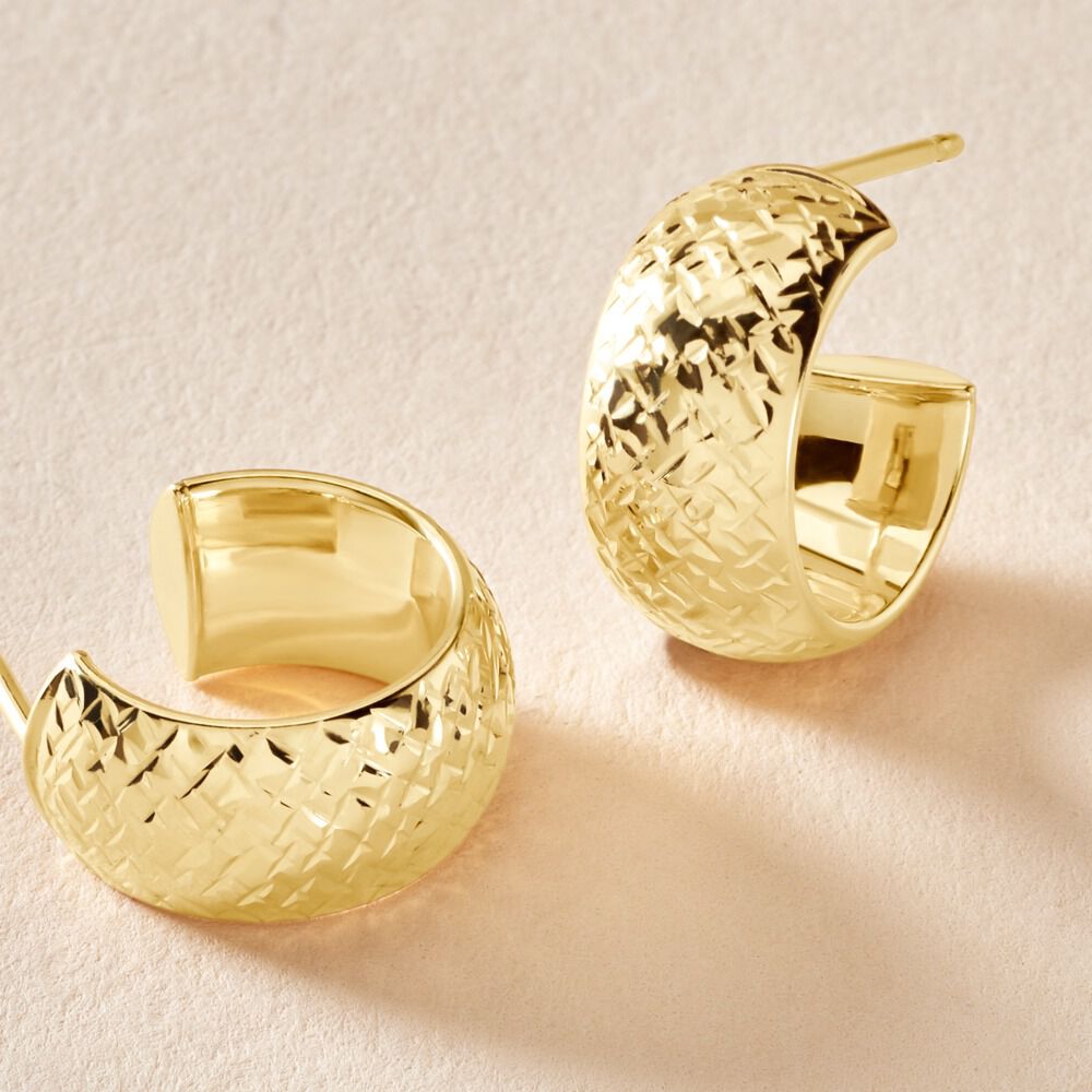 Créoles Shiny Or Jaune - Créoles Femme | Marc Orian