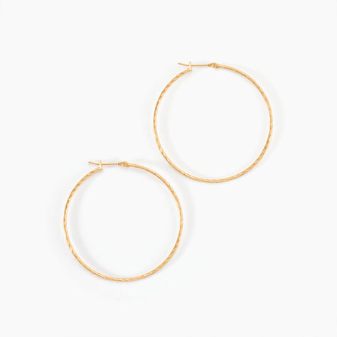 Cr&eacute;oles Anusha Plaqu&eacute; Or Jaune - Cr&eacute;oles Femme | Marc Orian