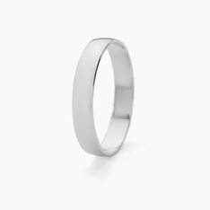 Alliance Julie Ruban Classique Platine Blanc - Alliances Famille | Marc Orian