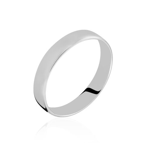 Alliance Julie Ruban Classique Platine Blanc - Alliances Famille | Marc Orian