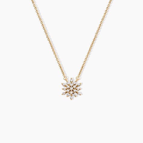 Collier Plaqu&eacute; Or Lisha Oxyde De Zirconium - Colliers avec pierres Femme | Marc Orian