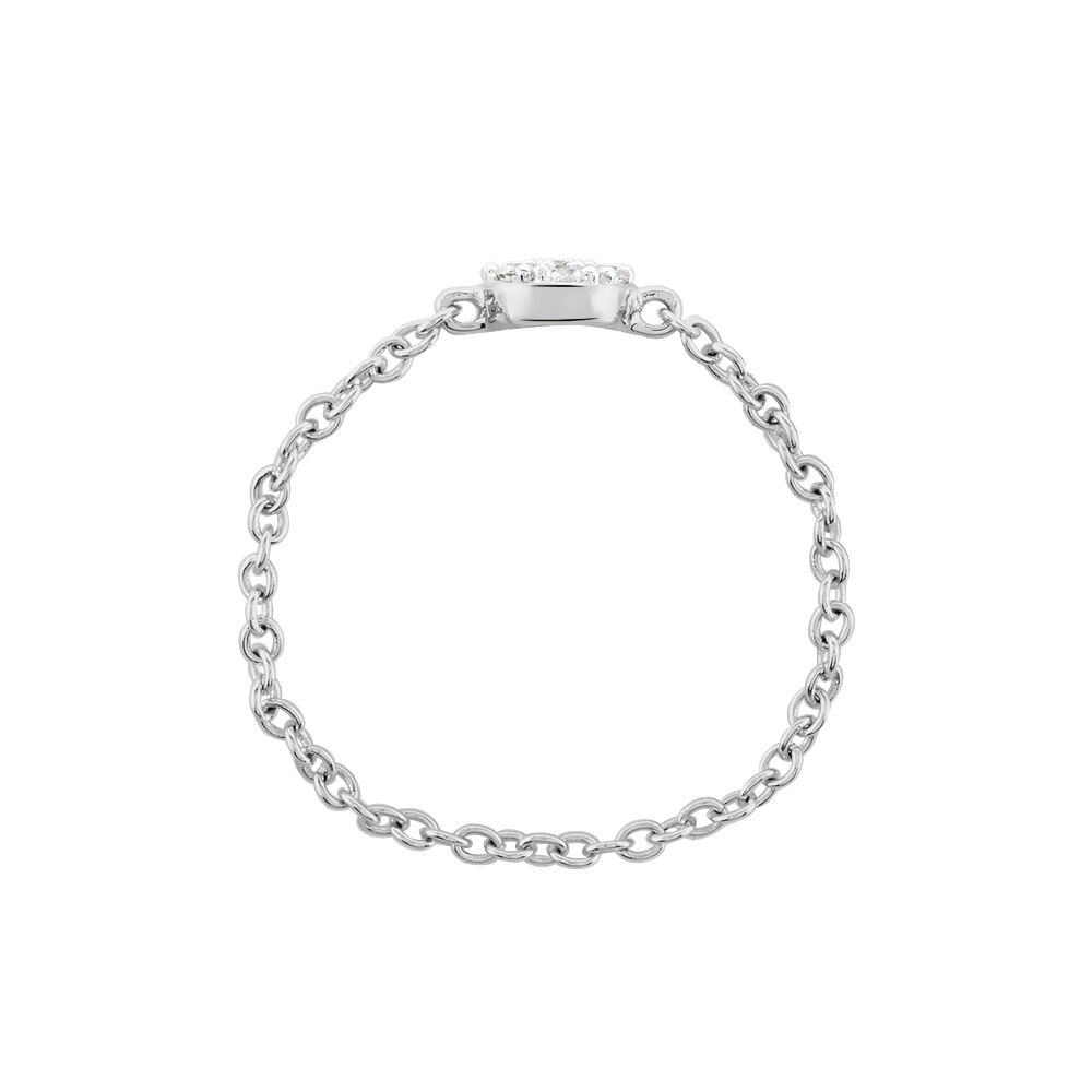 Bague Lesiane Argent Blanc Oxyde De Zirconium - Bagues avec pierre Femme | Marc Orian