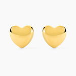 Boucles D'Oreilles Puces Cherish Acier Jaune - Puces Femme | Marc Orian