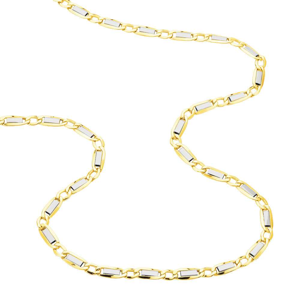 Collier Danae Plaquette Or Bicolore - Chaines Homme | Marc Orian