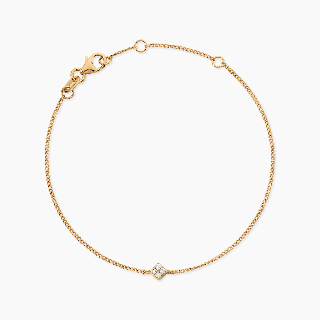 Bracelet Jil Plaqu&eacute; Or Jaune Oxyde De Zirconium - Bracelets fantaisie Femme | Marc Orian