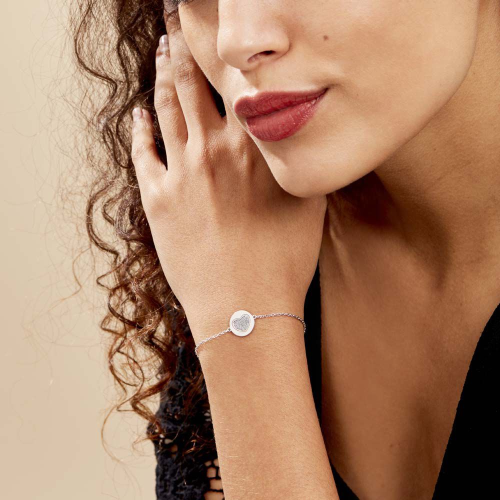 Bracelet Argent Ursicin Glitter - Bracelets Medailles Femme | Marc Orian
