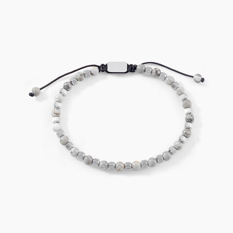 Bracelet Lisandro Acier Argenté - Bracelets cordons Homme | Marc Orian
