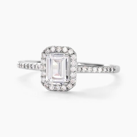 Bague Solitaire Cadmos Argent Blanc Oxyde De Zirconium - Solitaires Femme | Marc Orian