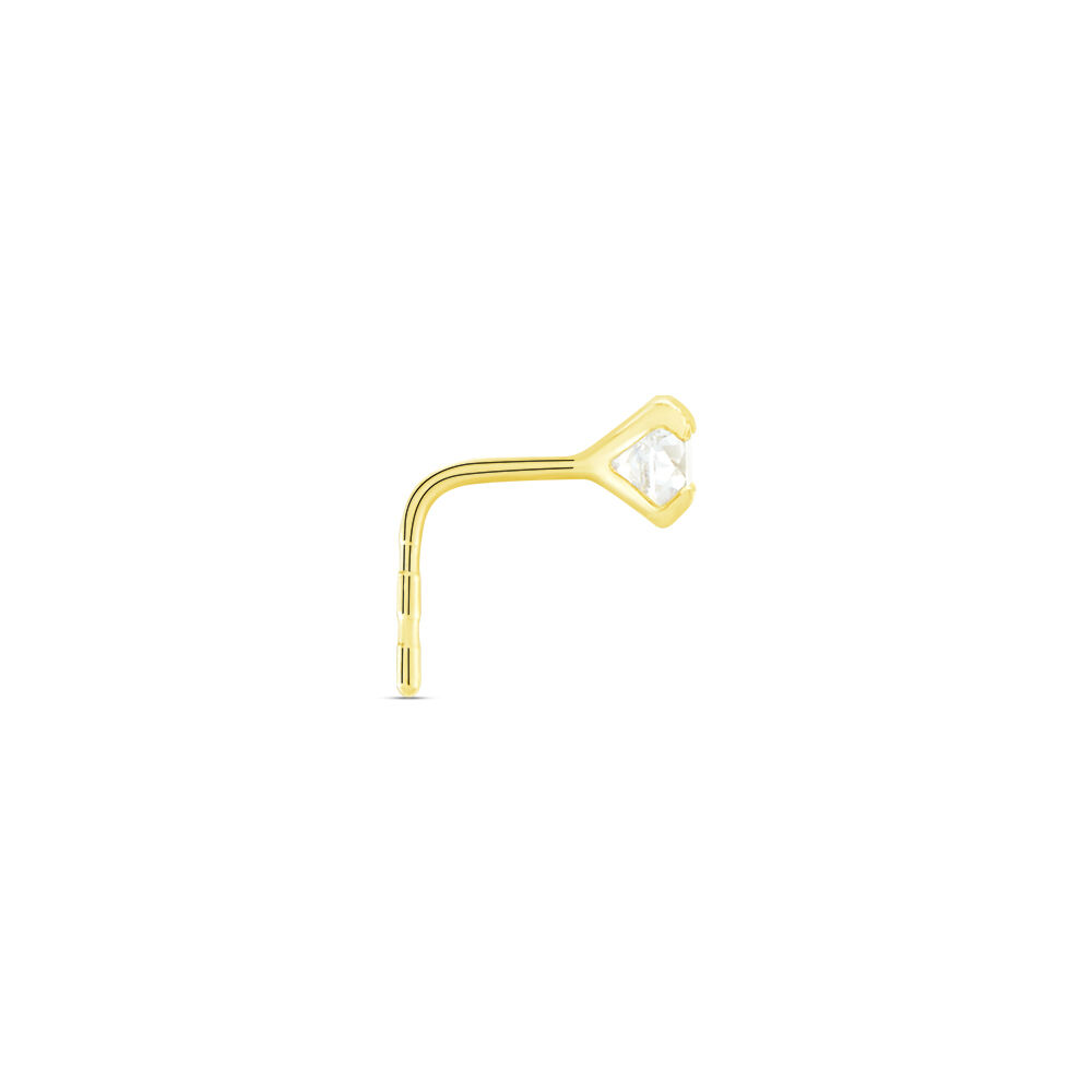 Piercing Fethi Serti Griffe 05 Or Jaune Oxyde - Piercing Nez Femme | Marc Orian