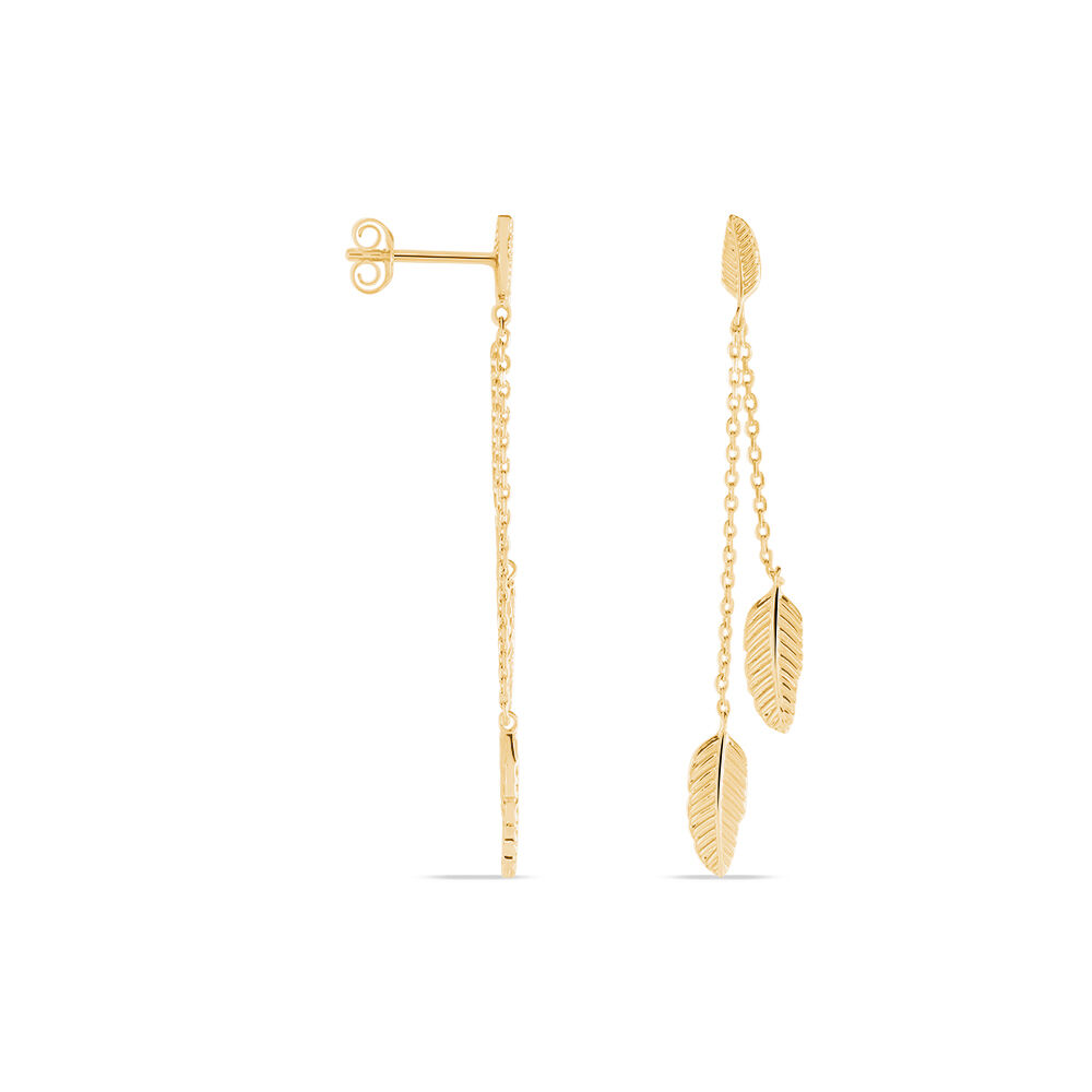 Boucles D'oreilles Pendantes Plaqué Or Jaune Libby -  Femme | Marc Orian