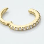 Piercing D'oreille Or Jaune Amaranthe Oxydes De Zirconium - Piercings Femme | Marc Orian