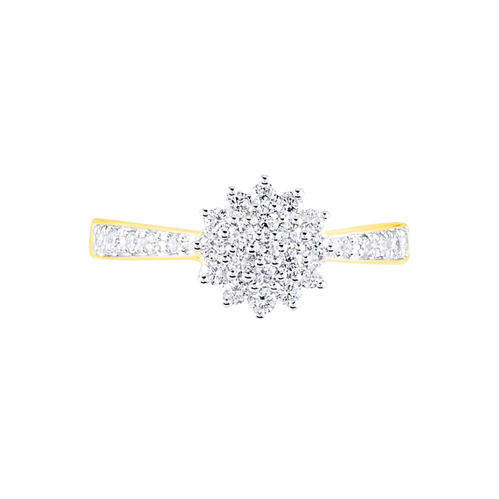 Bague Or Jaune Chou Diamants - Bagues fiançailles Femme | Marc Orian