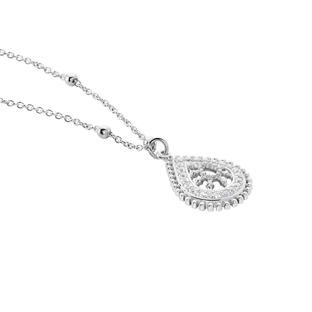 Collier Radiane Argent Oxyde - Colliers avec pierres Femme | Marc Orian