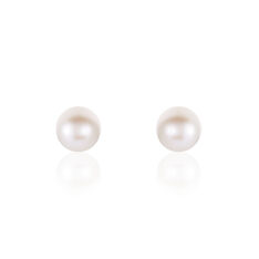 Boucles D'oreilles Puces Suki Or Jaune Perle De Culture - Clous d'oreilles Femme | Marc Orian