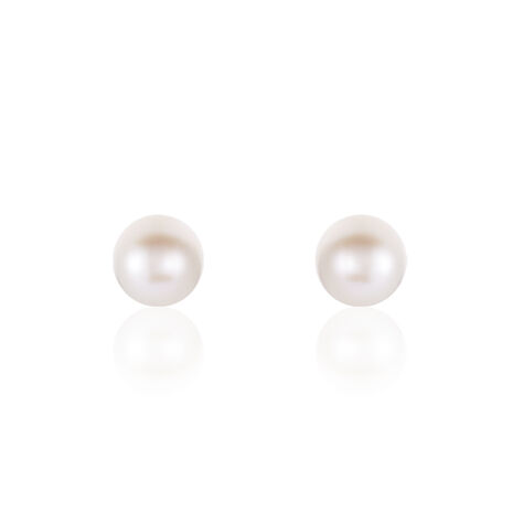 Boucles D'oreilles Puces Suki Or Jaune Perle De Culture - Clous d'oreilles Femme | Marc Orian