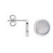 Boucles D'oreilles Puces Zealie Argent Blanc Nacre - Puces Femme | Marc Orian