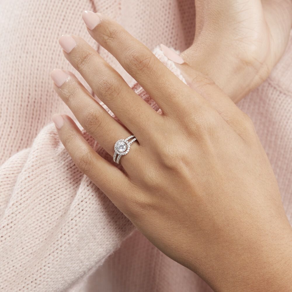 Bague Solitaire Titemae Argent Blanc Oxyde De Zirconium - Solitaires Femme | Marc Orian