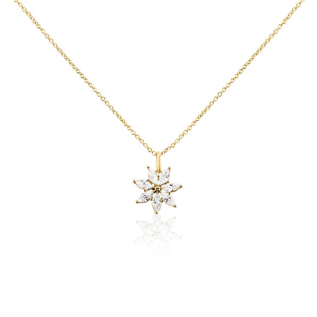 Collier Mia Plaqué Or Doré Oxyde De Zirconium - Colliers avec pierres Femme | Marc Orian