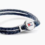 Bracelet Tommy Hilfiger Bruce Cuir De Veau Bleu - Bracelets cuir Homme | Marc Orian