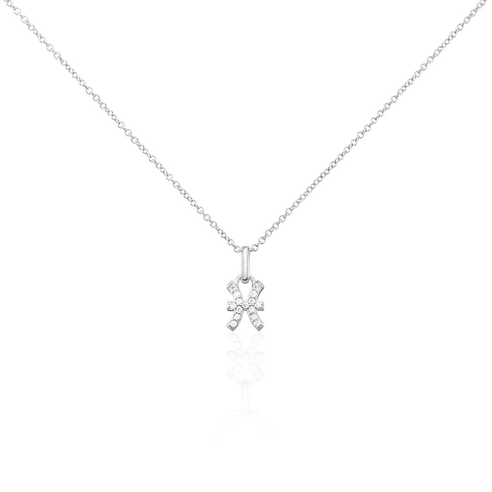 Collier Astra Argent Blanc Oxyde De Zirconium - Colliers avec pierres Femme | Marc Orian