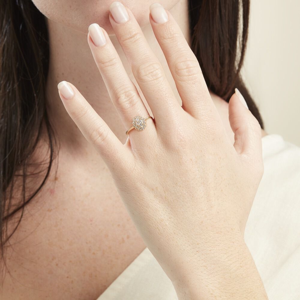 Bague Or Jaune Catharine Oxyde De Zirconium - Bagues avec pierre Femme | Marc Orian