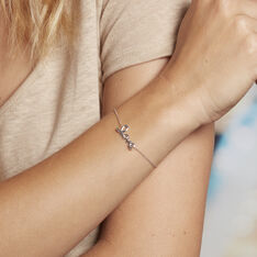 Bracelet Lydie Argent Blanc - Bracelets chaînes Femme | Marc Orian