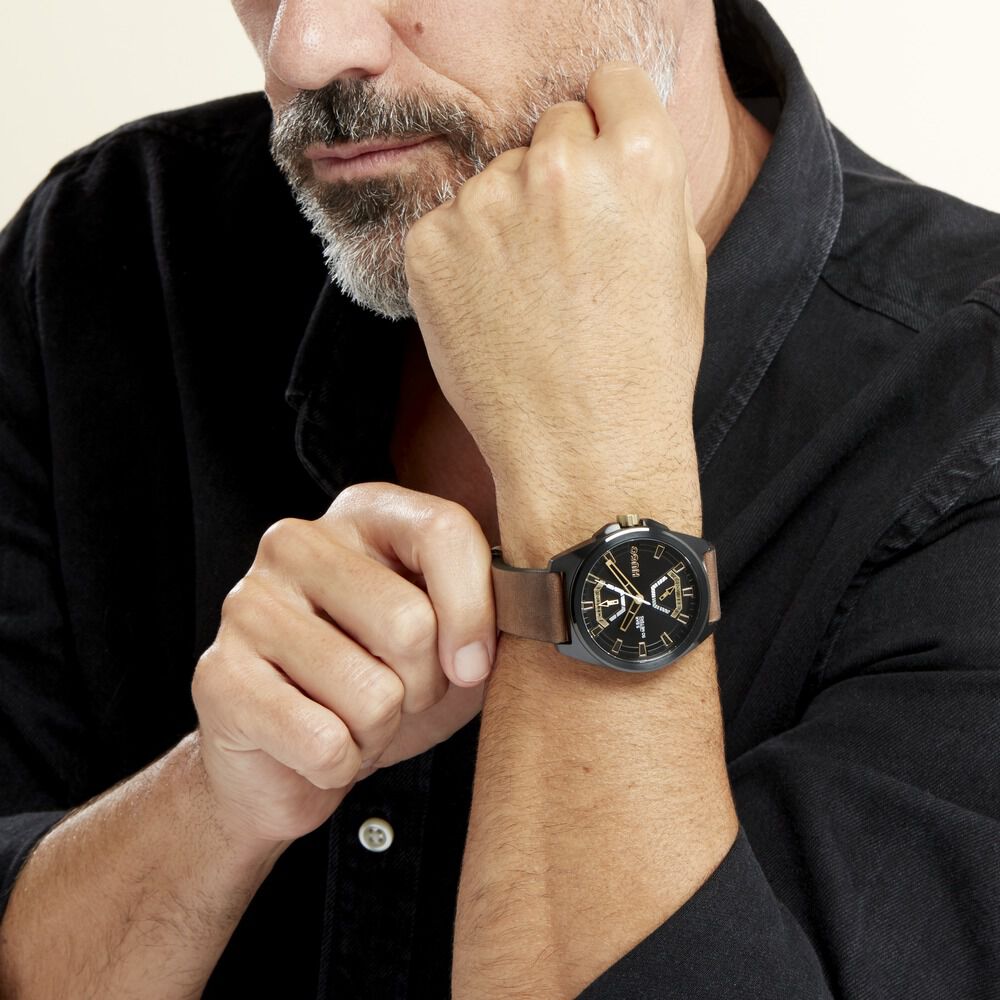 Montre Hugo Expose Noir - Montres étanches Homme | Marc Orian