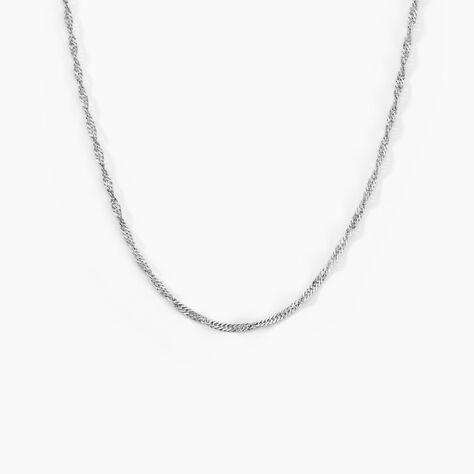 Cha&icirc;ne Shanone Argent Blanc - Colliers fantaisie Femme | Marc Orian