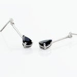 Boucles D'oreilles Pendantes Pluie D'Eclat Or Blanc Saphir - Boucles d'oreilles mariage Femme | Marc Orian