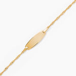 Bracelet Identite Bebe Or Jaune Ericka - Gourmettes Enfant | Marc Orian
