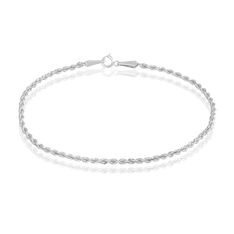 Bracelet Jerry Maille Corde Or Blanc - Bracelets mailles Femme | Marc Orian