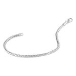 Bracelet Jany Maille Palmier Or Blanc - Bracelets mailles Femme | Marc Orian