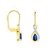 Boucles D'oreilles Danaides Or Jaune Saphir Diamant Diamant - Pendantes Femme | Marc Orian