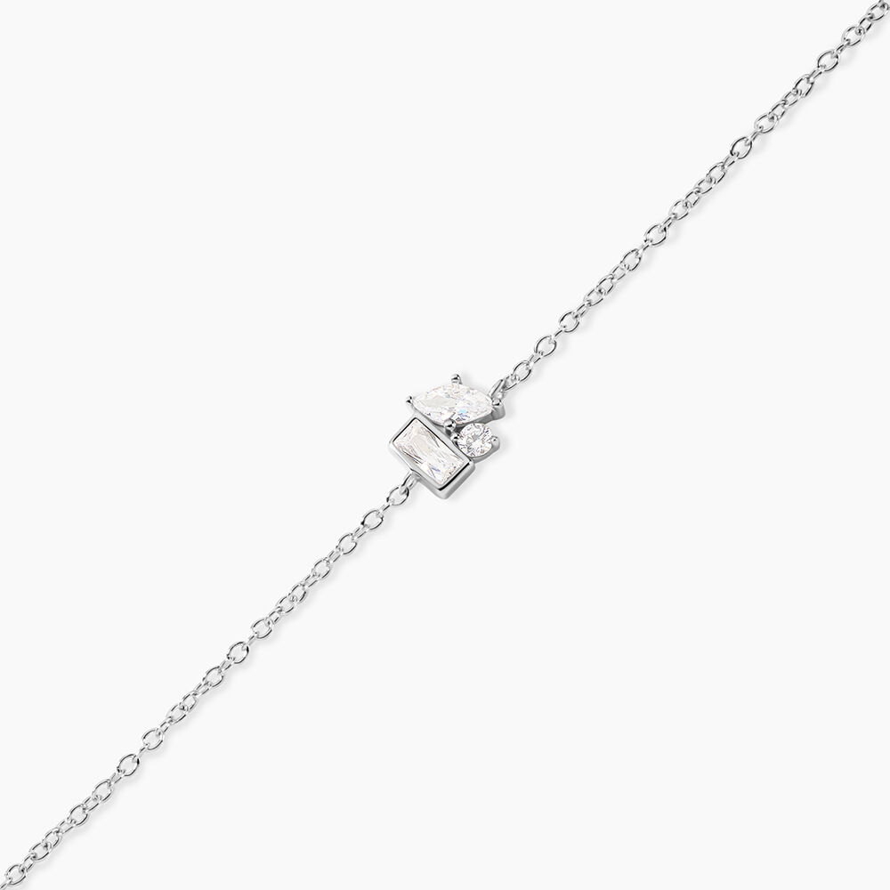Bracelet Eseld Argent Blanc Oxyde De Zirconium - Bracelets fantaisie Femme | Marc Orian
