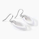 Boucles D'oreilles Pendantes Peer Argent Blanc Oxyde De Zirconium - Pendantes Femme | Marc Orian